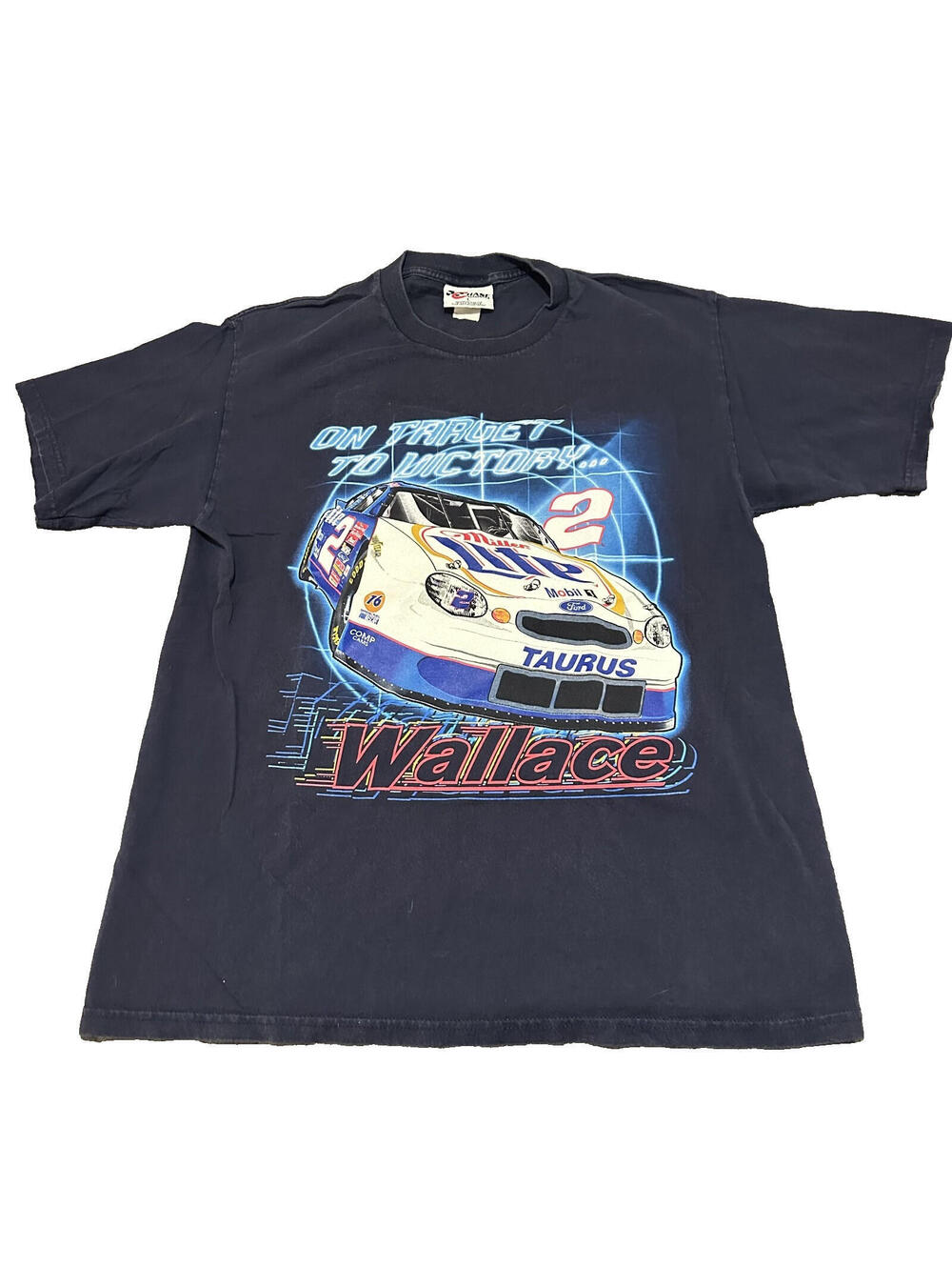 Rusty Wallace Blue T Shirt Nascar Large L Chase Authentics Nascar Vintage Y2K